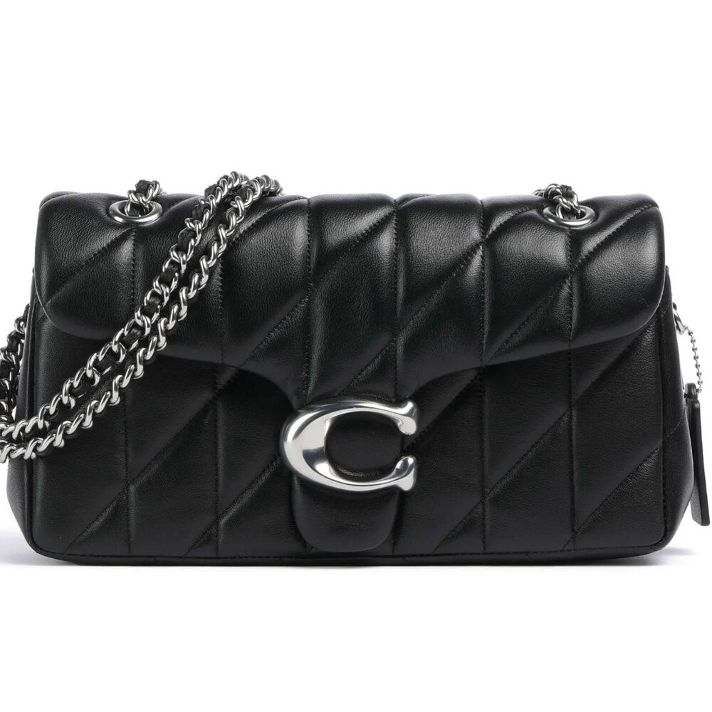COACH Tabby Shoulder Bag 26 With Pillow Quilting CP150 BLACK / SILVER